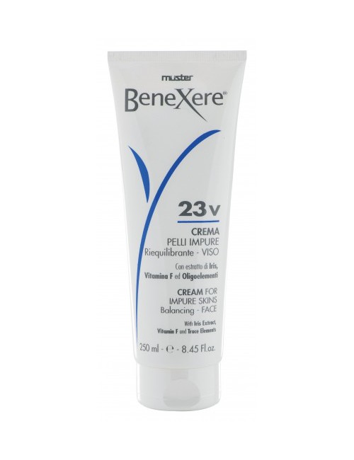 23V


Benexere.

Crema pelli impure riequilibrante viso con Estratto di Iris, Vitamina F ed Oligoelementi.

250ml.